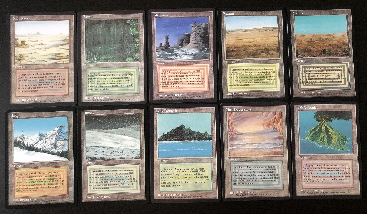 Dual Land FBB - Italian (Totale 10 carte) Foreign Black -Bordered